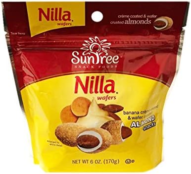 Sun Tree Snack Foods Creme Coated &amp; Crusted Almonds 6oz, 1 Pack (Nilla)