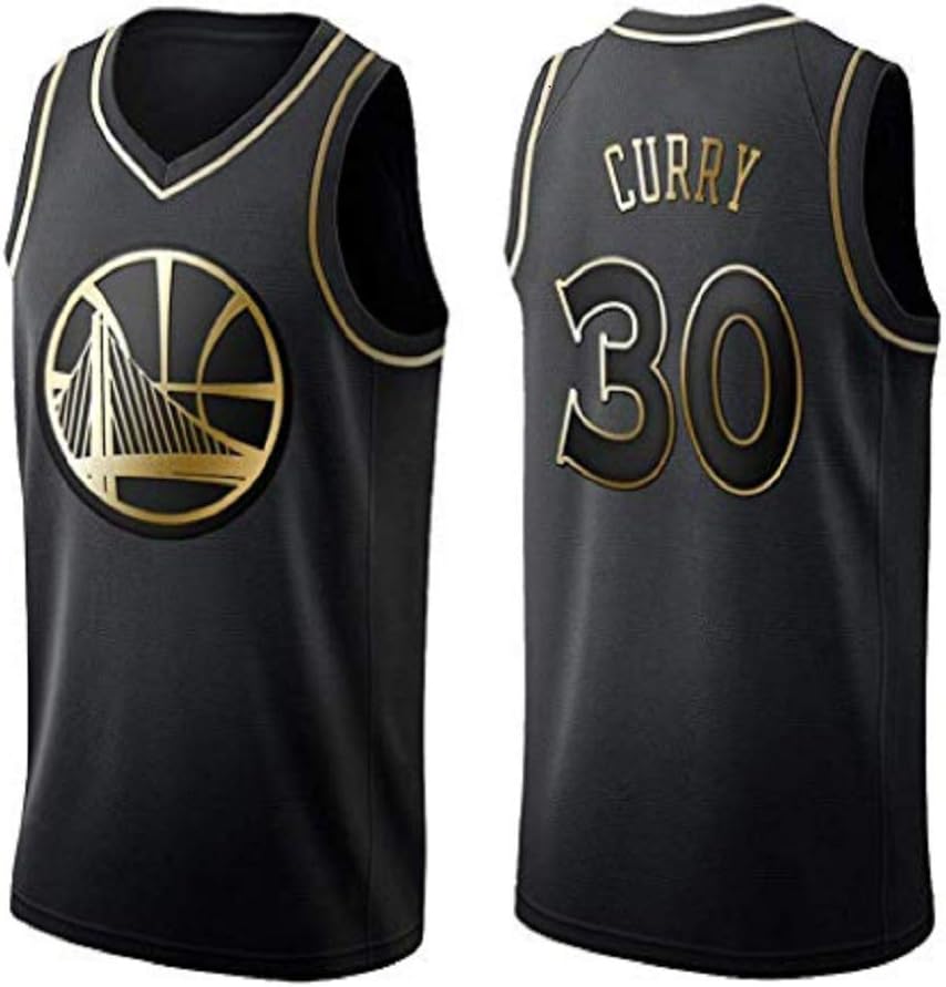runvian Men's Basketball Jerseys - Stephen Curry #30 Men's Basketball Jersey NBA Golden State Warriors New Jersey Embroidered Fabric Jersey (Size: S-XXL)