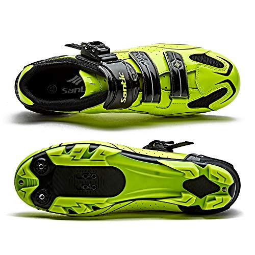 image for Santic Cycling Shoes Men SPD Mountain Bike Lock Shoes MTB Cycling Acce