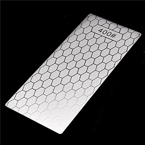 CoCocina 150x63x1mm Whetstone Knife Sharpener 400 Grit Thin Diamond Knife Sharpening Stone