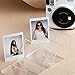 CAIUL Clear Acrylic Photo Frame Compatible with Fujifilm Instax Mini 8 8+ 9 70 7s 90 25 26 50s, Instax SP-2, Polaroid PIC-300 Z2300 Film, V Model, Set of 3