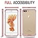 iPhone 7 Plus Case,bonsalay Protective With Bumper Swees Crystal Clear PC Back TPU Bumper Shockproof Drop Protection Cases Cover, Slim Thin Fit For Apple iPhone 7 Plus(2016)- Rose Gold