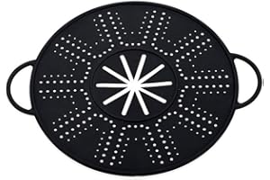 Floweringbeter Silicone Spill Stopper Lid With Steam Release Port And Heat Resistant Pot Holder For Cooking Safety Use As Ste