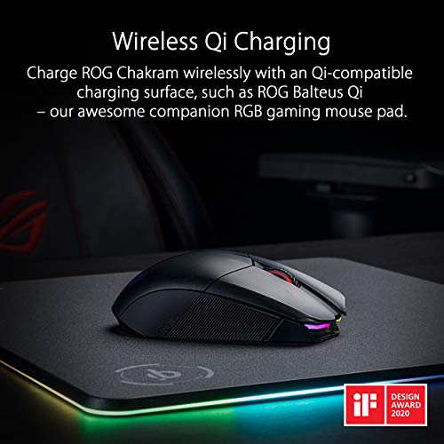 Asus-ROG-Chakram-Raton-inalambrico-RGB-de-Gaming-Carga-Qi-Joystick-programable-Tres-Modos-de-conexion-Cable-24-GHz-Bluetooth-Sensor-avanzado-de-16000-dpi-Aura-Sync
