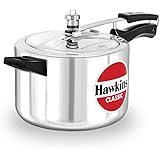 HAWKINS Classic CL50 5-Liter New Improved Aluminum Pressure Cooker, Small, Silver