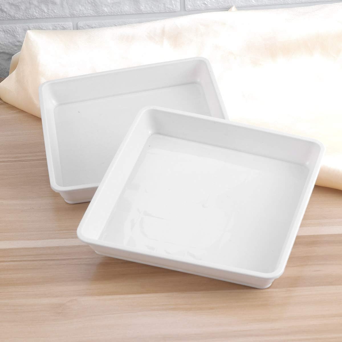 Square Plastic Plant Saucer Tray Plant Pot Saucer Flower Pot Tray 10