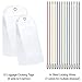 Cruise Tags 12 Pack Both Sizes (Wide and Narrow) Luggage Etag Holders Zip Seal Steel Loops