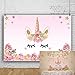 OFILA Unicorn Backdrop 5x3ft Unicorn Birthday Party Decoration Unicorn Themed Baby Shower Children Room Wallpaper Kids Party Photos Cake Background Dessert Table Background Unicorn Events Shoots Props