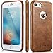 iPhone 8 Leather Case - iPhone 8 Case for Leather - Premium PU Leather Case Best Vintage Cellphone Protective Back Cover – Luxury Ultra Slim Thin Fit Phone Faux Leather Case for Apple iPhone 8 Brown