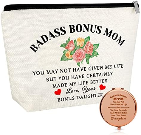 Bonus Mom Gift Makeup Bag Thank You 