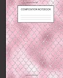 Composition Notebook: Faux Iridescent Mermaid Scales Glam College Ruled Notebook Lined School Journal