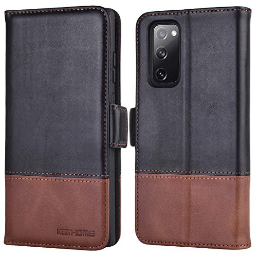 KEZiHOME Samsung S20 FE 5G Case, Genuine Leather Galaxy S20 FE Wallet