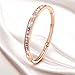 Brilla Gifts for Women Bracelet Rose Gold Plated Bangle Fashion Jewelry With Swarovski Crystals,7