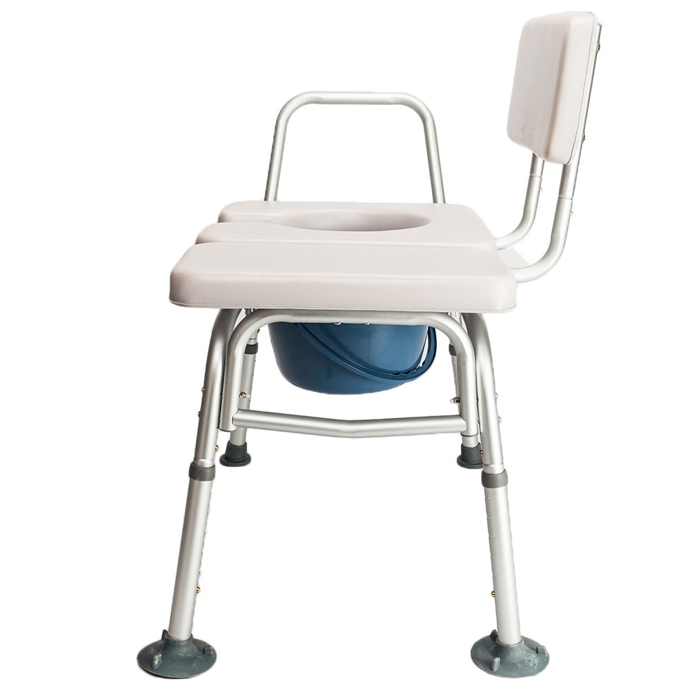 Azadx 2in1 Medical Commode and Transfer Bench, Multifunctional Heavy