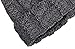 Arctic Paw WomenWinter Warm Knit Beanie Hat with Faux Fur Pompom, Charcoal