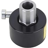 Quick Release Steering Wheel Hub 5/8 Shaft, 3-Bolt, Black Anodized | Weld-on 5/8 inch ID one-piece hex steel sleeve for secure attachment to 5/8 inch round steering shafts