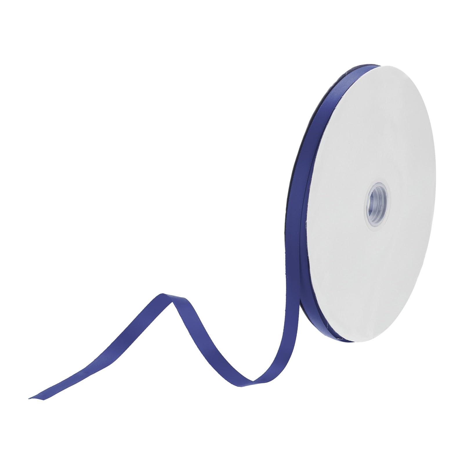 DMiotech 10mm Satin Ribbon 91m/300ft Thin Double Face Fabric Grosgrain Ribbon for Gift Wrapping Floral Hair Flower Bouquet, Navy Blue