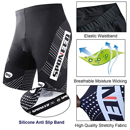 sponeed Cycling Men Short Triathlon Pants Rider Bottoms Biker Clothing