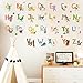 Kids Room Decor Animal Alphabet Wall Decals for Kids Baby Room Removable Peel and Stick Educational Letters for Bedrooms Nursery Decor Art Decal
