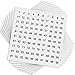 Chinco 100 Sheets Number Stickers 1 to 100 Round Number Self Adhesive Stickers Round Number Labels Storage Organizing Sticker