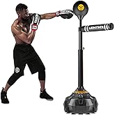 Freestanding Reflex Bag,Boxing Speed Trainer for Adults&Youth,Adjustable Height Boxing Spinning Bar,Speed Bag for Home Office Gym