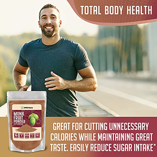 XPRS Nutra Monk Fruit Powder Pure Monk Fruit Sweetener Without Erythritol, Sweet Earthy Flavor XPRS Nutra Monk Fruit Powder Pure Monk Fruit Sweetener Without Erythritol, Sweet Earthy Flavor