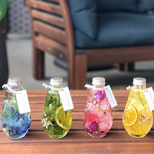 内祝い ビンの中におとじ込められたおしゃれな植物や花と液体 ハーバリウム お祝い 誕生日プレゼントやインテリアに癒やしの空間 フルカラー B073wvfsry 高知インター店 Bruken Cl