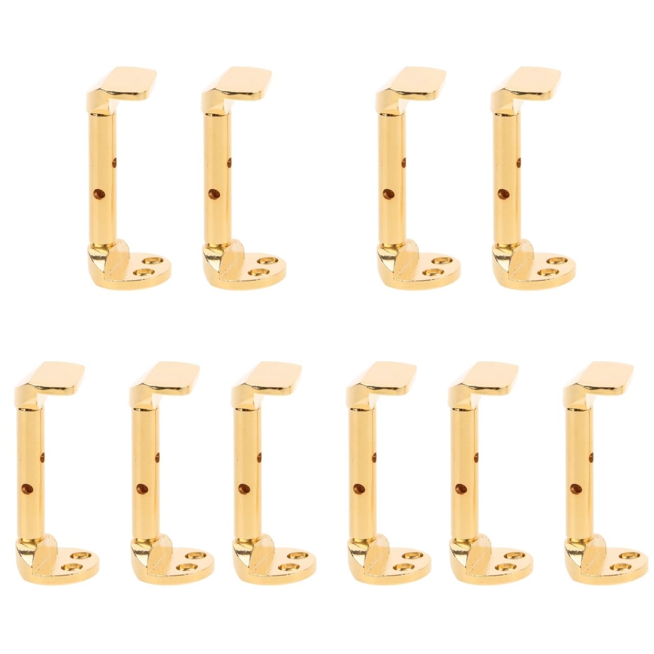 10 Pcs Violin Chin Rest Screws - Metal Replacement Parts for 3/4 4/4 Violin, Golden, Easy to Install, Ideal for Violin Enthusiasts, Durable and Portable