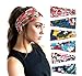 PLOVZ 6 Pack Women's Yoga Running Headbands Sports Workout Hair Bands (Set 2)