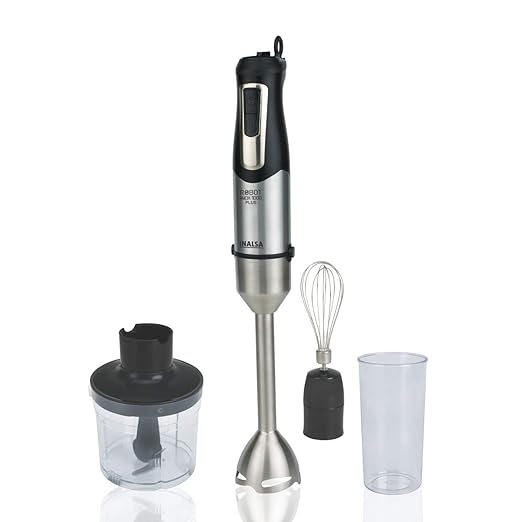 Inalsa Hand Blender Robot INOX 1000 Plus-1000 Watt with Chopper, Whisker, Multipurpose