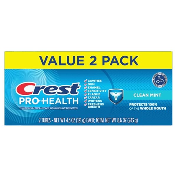 CREST PRO-HEALTH CLEAN MINT TOOTHPASTE (4.3OZ) TWIN PACK