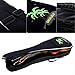 CAHAYA Ukulele Bag 23 inch Ukulele Case Oxford Fabric 0.28inch Thick Sponge Padded Adjustable Shoulder Strap with Coconut tree Pattern Style(Black )