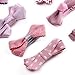BonnyGirl Boutique Baby Girls Toddler Hair Bow Clips Barrettes with Hair Bows Holder (Pink A)