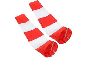 INOOMP 2pcs Waterproof Windsock Flags 80cm Heavy Duty Oxford Fabric Wind Direction Bag Outdoor Garden