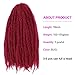18 Inch Marley Braiding Hair Synthetic Afro Kinky Marley Hair for Twists 3 Packs Marley Twist Braiding Hair Extensions Soft And Fluffy (#BUG)