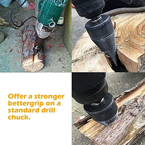 JVSISM 4 StüCk 32Mm Holzspalter Bohrer Abnehmbarer Holzspalter Bohrer Brennholz Kindling Splitter für Bohrmaschinen – Bild 5