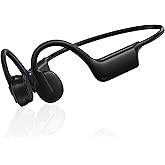 Bone Conduction Headphones, Wireless Bluetooth Open-Ear Sports Headphones with Mic, Type-C Quick Charging Long Battery Life, Upgrade Waterproof Earphones for Running, Walking, Cycling, Workout, Gift