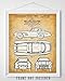 1955 Mercedes-Benz 300SL Gullwing Coupe - 11x14 Unframed Patent Print - Makes a Great Gift Under $15 for Car Lovers