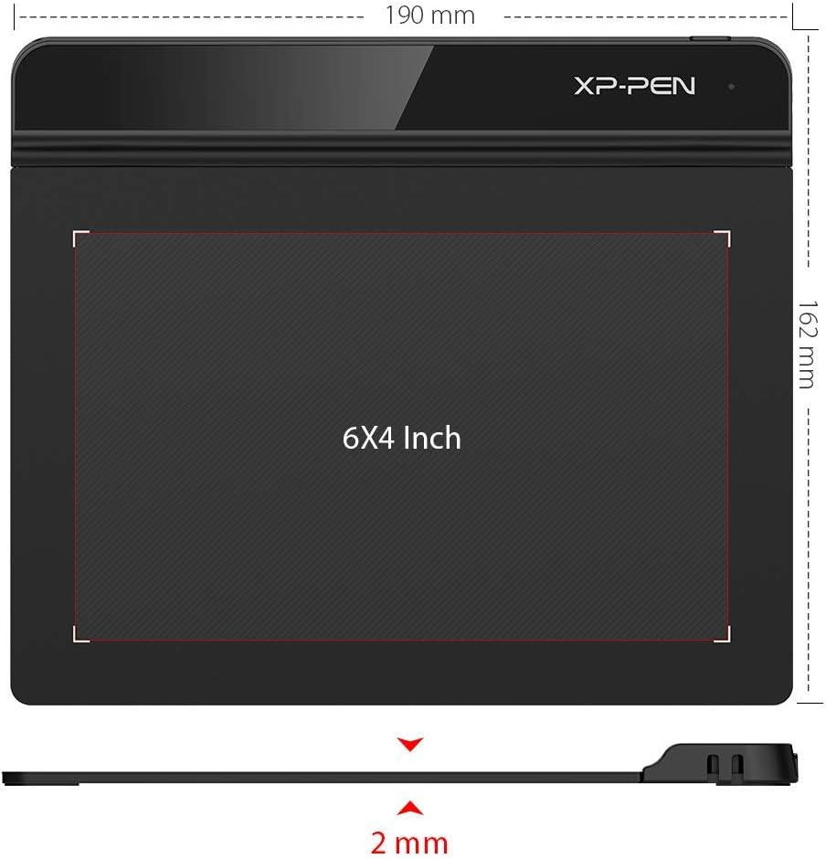 XP-Pen StarG640 6x4 Inch OSU! Ultrathin Tablet Drawing Tablet Digital Graphics Tablet with Battery-Free Stylus(8192 Levels Pressure): Computers & Accessories