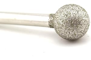 ILOVETOOL 12 mm Diamond Spherical Grinding Bit Shank 6mm Round Ball Burr Grinding Stone