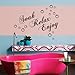 Newsee Decals Soak Relax Enjoy PVC Wall Sticker Decal Home Bathroom Background Decor Removable Black