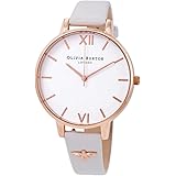Olivia Burton Womens Analog Japanese Quartz Watch with Stainless Steel Strap OB16FS100, Gold, strappy