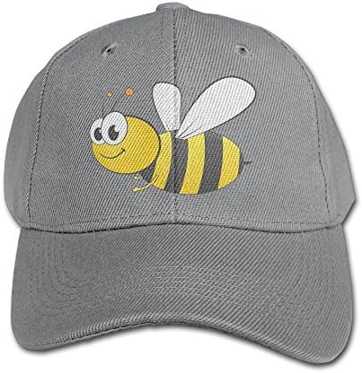 Dawn Hilary Keats Hungry Big Bee Child Girls/Boys Low Profile Cap Washed Adjustable Plain Baseball Cap Ash