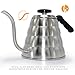 Pour Over Coffee Kettle with Thermometer - Gooseneck Drip Stainless Steel Stovetop Teapot (1.2L)