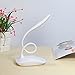 Lachesis LED Desk Lamp, Eye-protected Portable USB Charging Port LED Table Lamp, Touch-Sensitive Control Panel, Adjustable Brightness