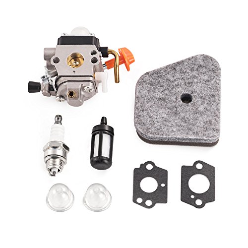 Lovebigword New Carburetor C1Q-S174 with Primer Bulb Tune Up Kit for STIHL FS87 FS90 FS100 FS110 HL100 HL90 HL100 HT100 Trimmer