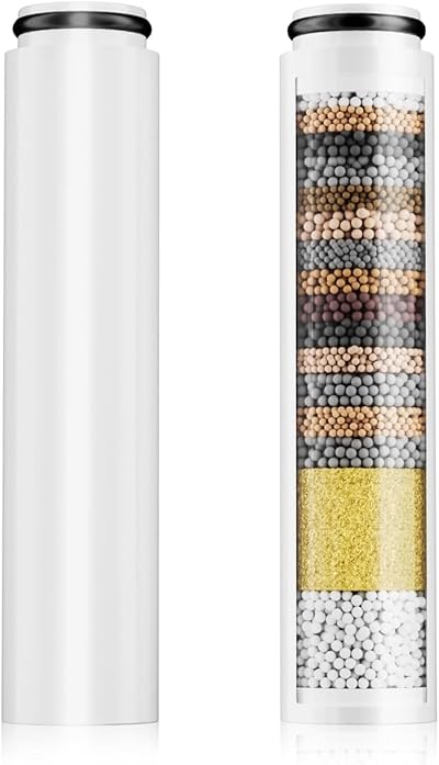 Cobbe 2 Pack 20 Stage Shower Head Filter Replacement Cartridge UK Hard Water