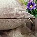 Hatop Cotton Linen World Map Decorative Cushion Cover Pillowslip Case Cover (Beige)