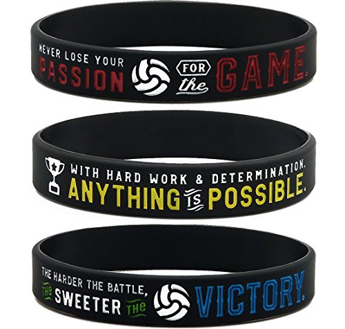 Inkstone-Volleyball-Silicone-Wristbands-with-Motivational-Sayings-6-Pack-Volleyball-Bracelets-Jewelry-Gifts