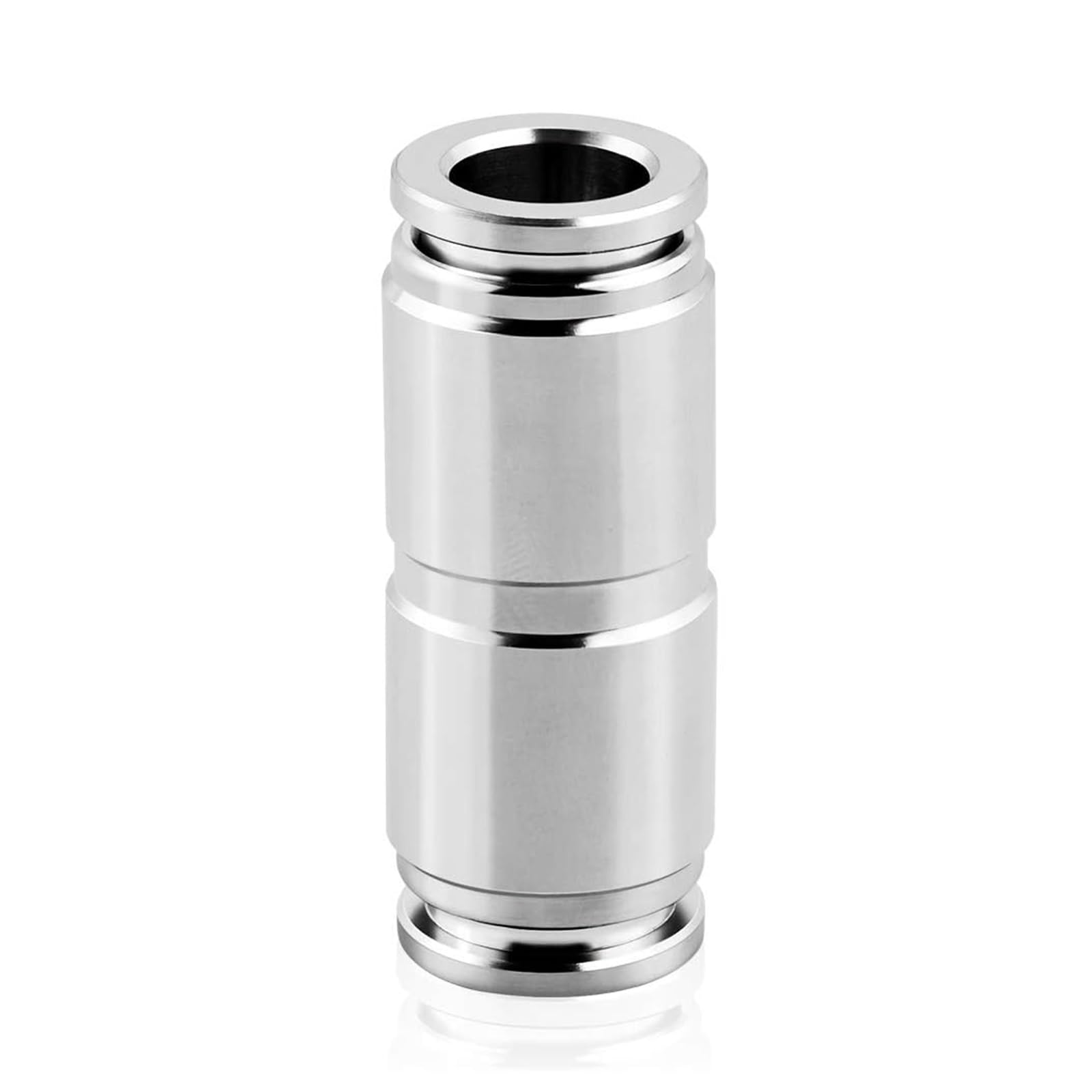 TAILONZ PNEUMATIC 304 Stainless Steel Straight - 12mm Tube OD Push to Connect Tube Fittings Push Lock PU12 (Pack of 1)